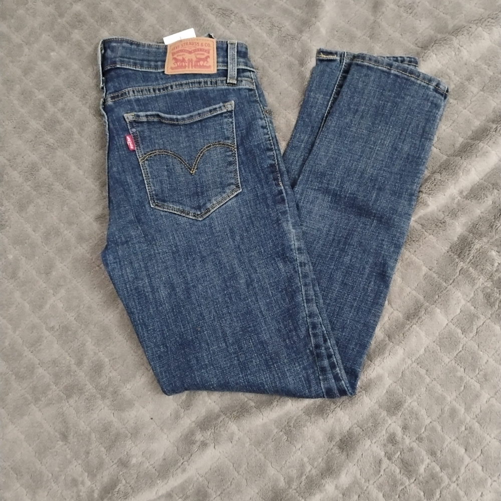 Levi's Women's Dark Blue Straight Leg Jeans
